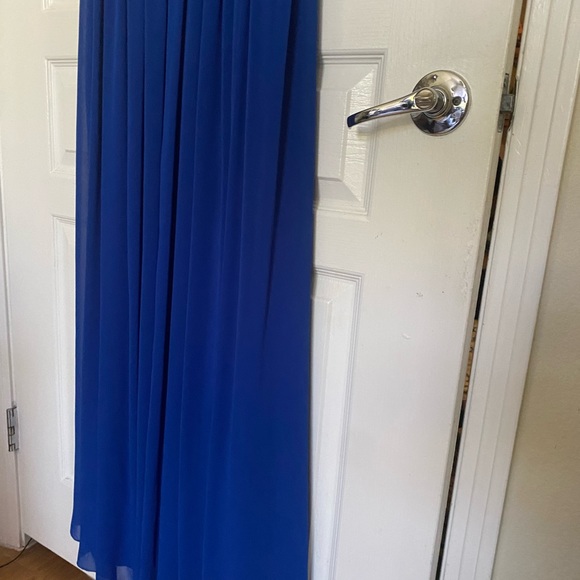 Prom dress Watters bridesmaid dress, Full Length Dress, Cobalt Blue Size 12 Used - Picture 5 of 9